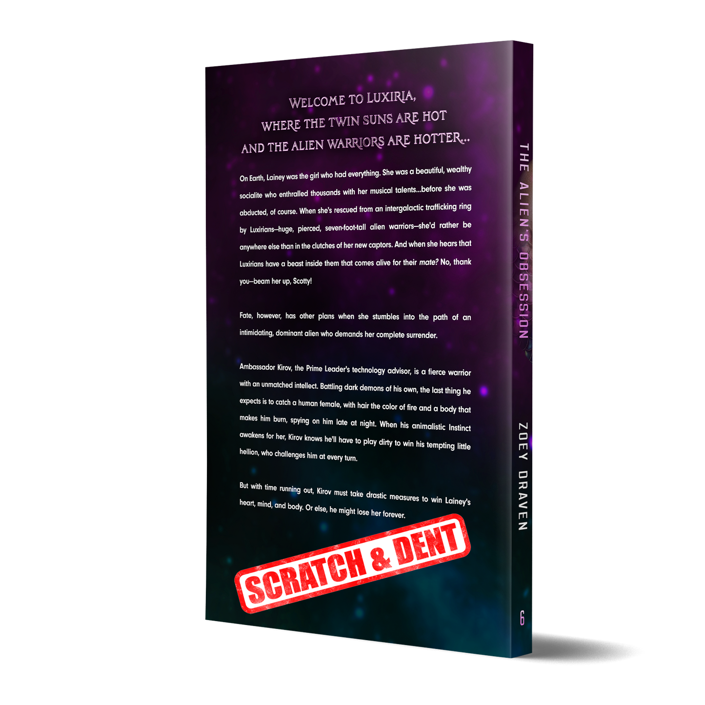 Signed Paperback of The Alien’s Obsession (Scratch & Dent)