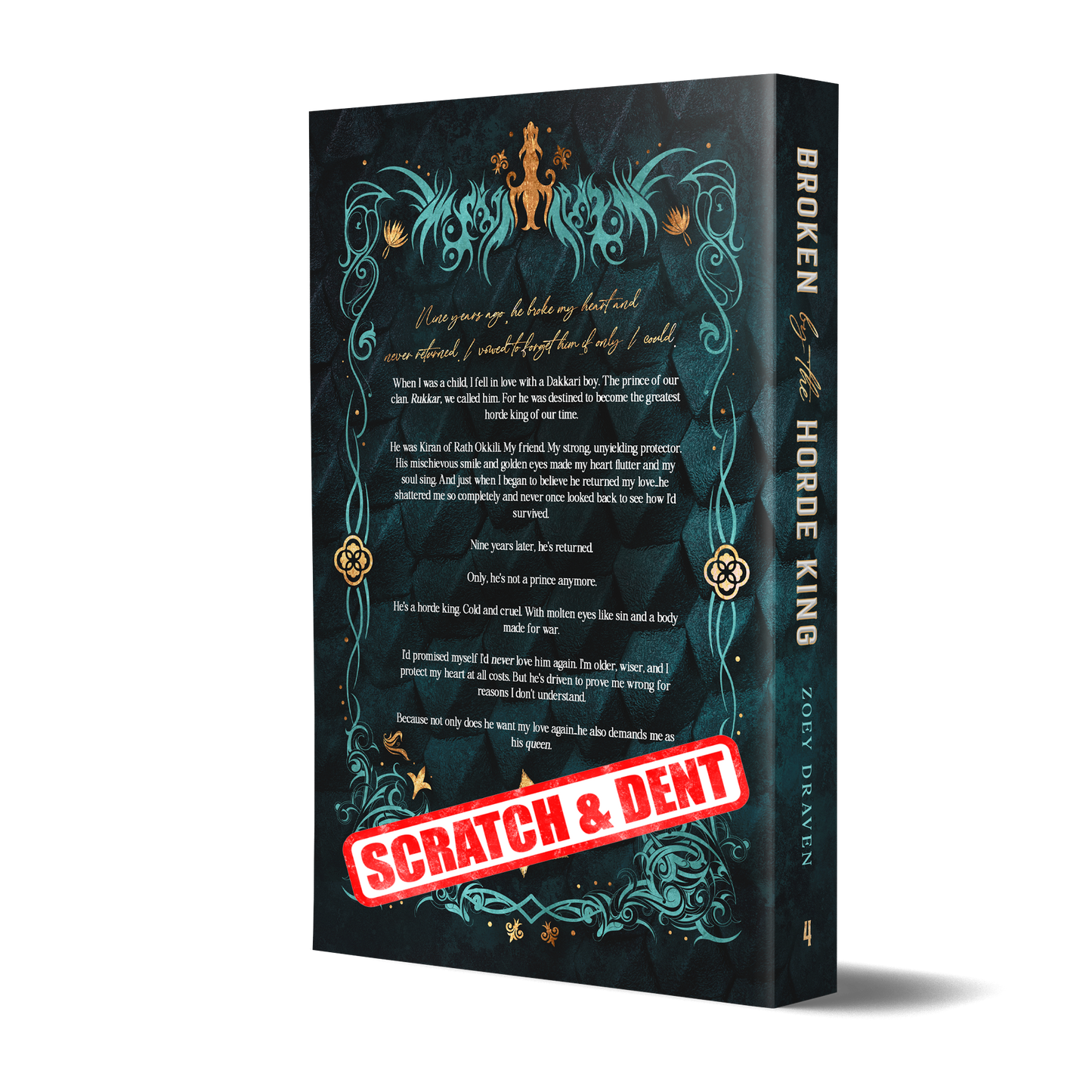 Signed Paperback of Broken by the Horde King (discreet) (Scratch & Dent)
