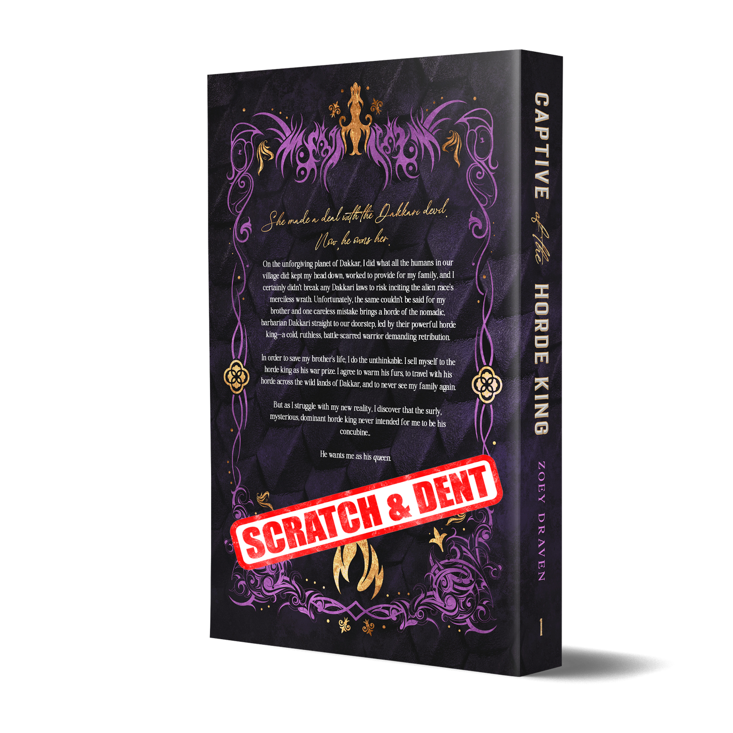 Signed Paperback of Captive of the Horde King (discreet) (Scratch & Dent)