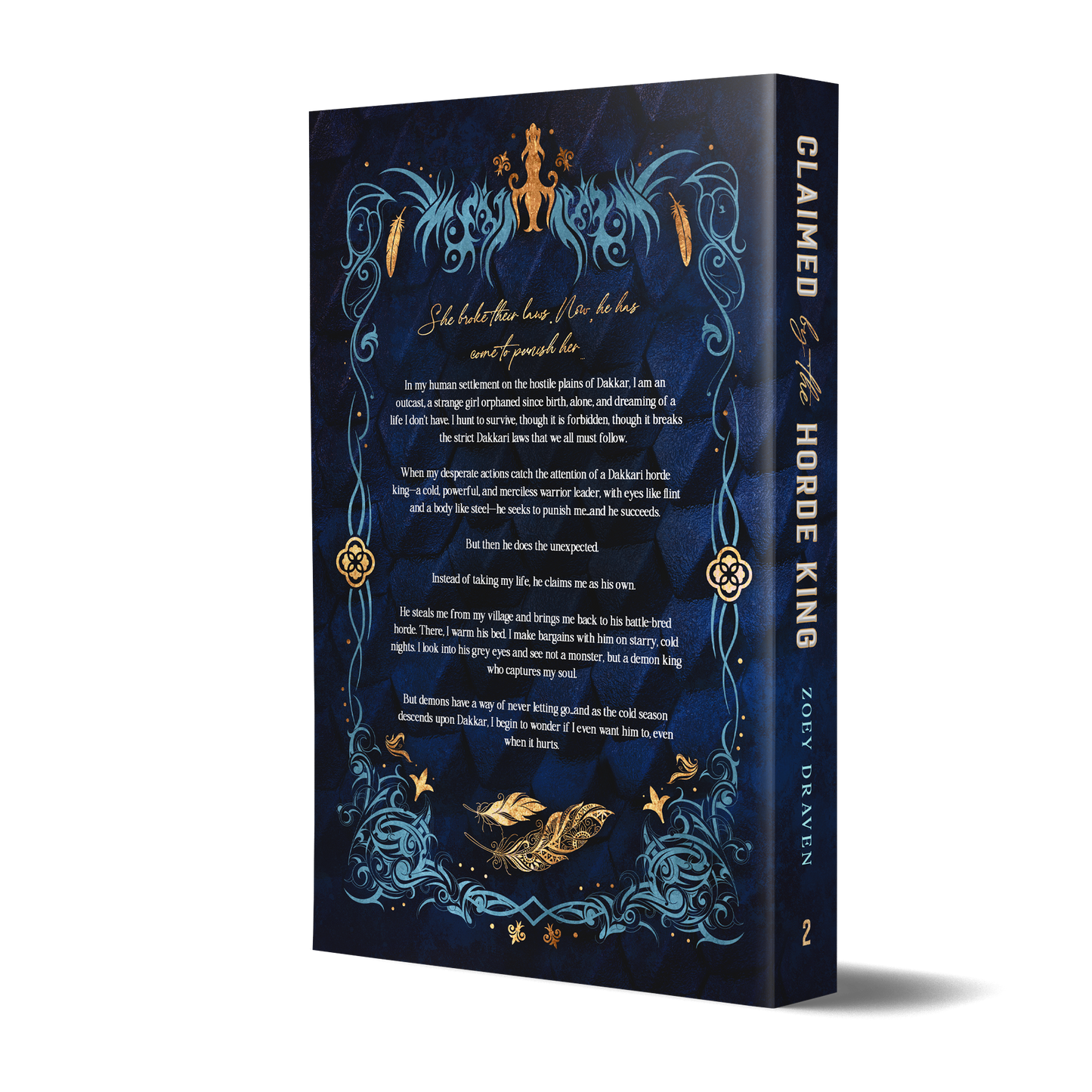 Signed Paperback of Claimed by the Horde King (discreet)