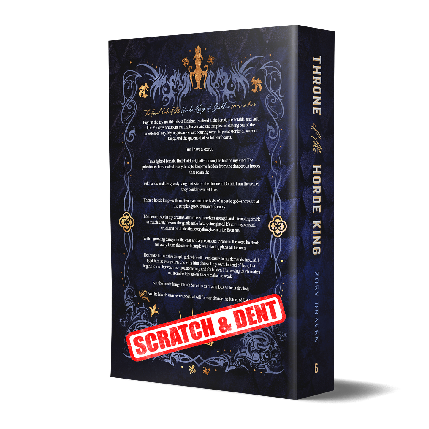 Signed Paperback of Throne of the Horde King (discreet) (Scratch & Dent)