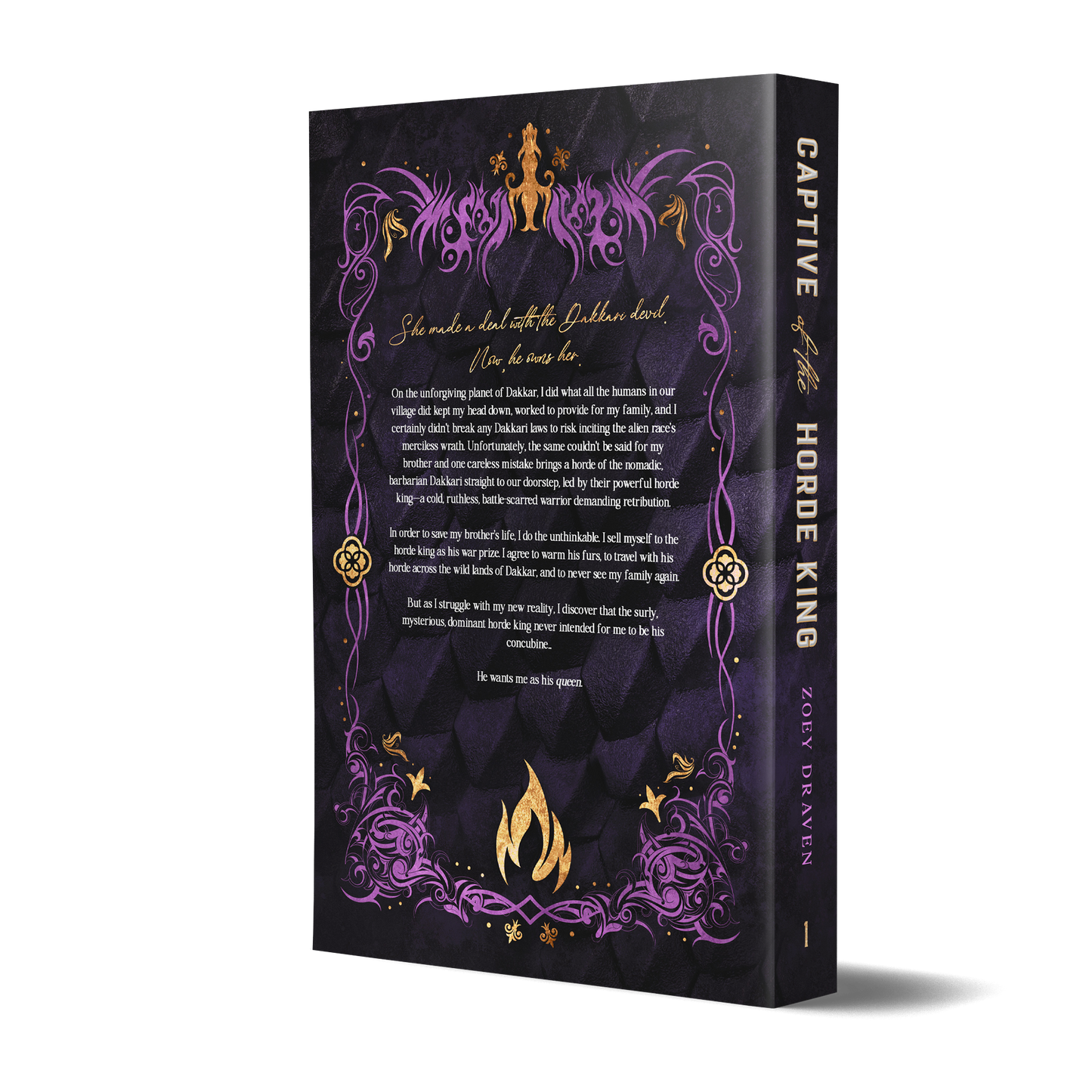 Signed Paperback of Captive of the Horde King (discreet)