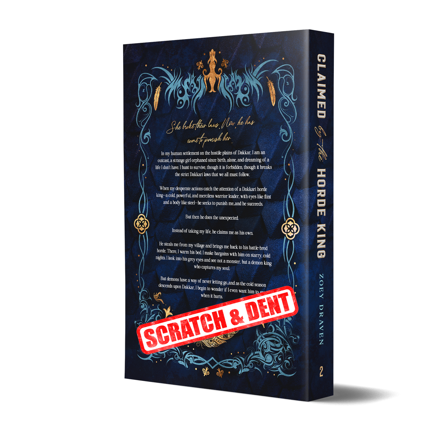 Signed Paperback of Claimed by the Horde King (discreet) (Scratch & Dent)