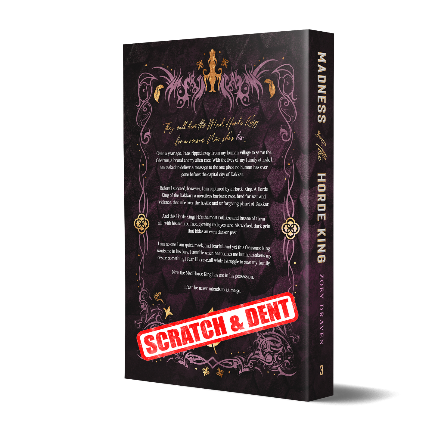 Signed Paperback of Madness of the Horde King (discreet) (Scratch & Dent)
