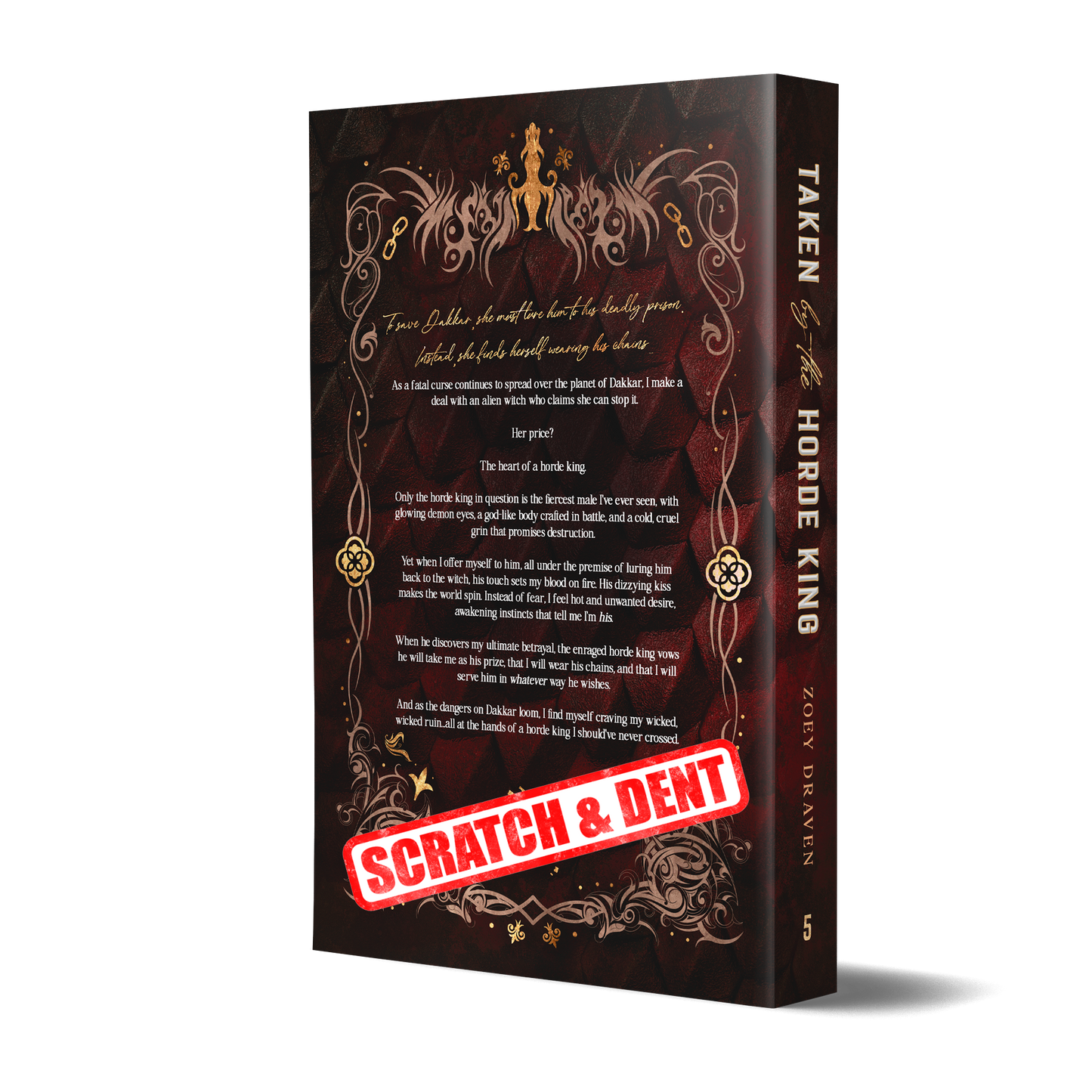 Signed Paperback of Taken by the Horde King (discreet) (Scratch & Dent)